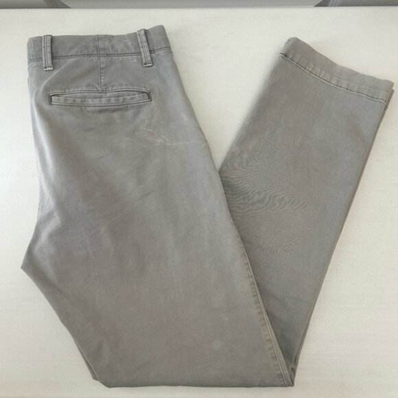 GAP Men's Pants Slim Fit Chinos Casual Vintage Washed Light Gray Size 32 - Picture 13 of 13